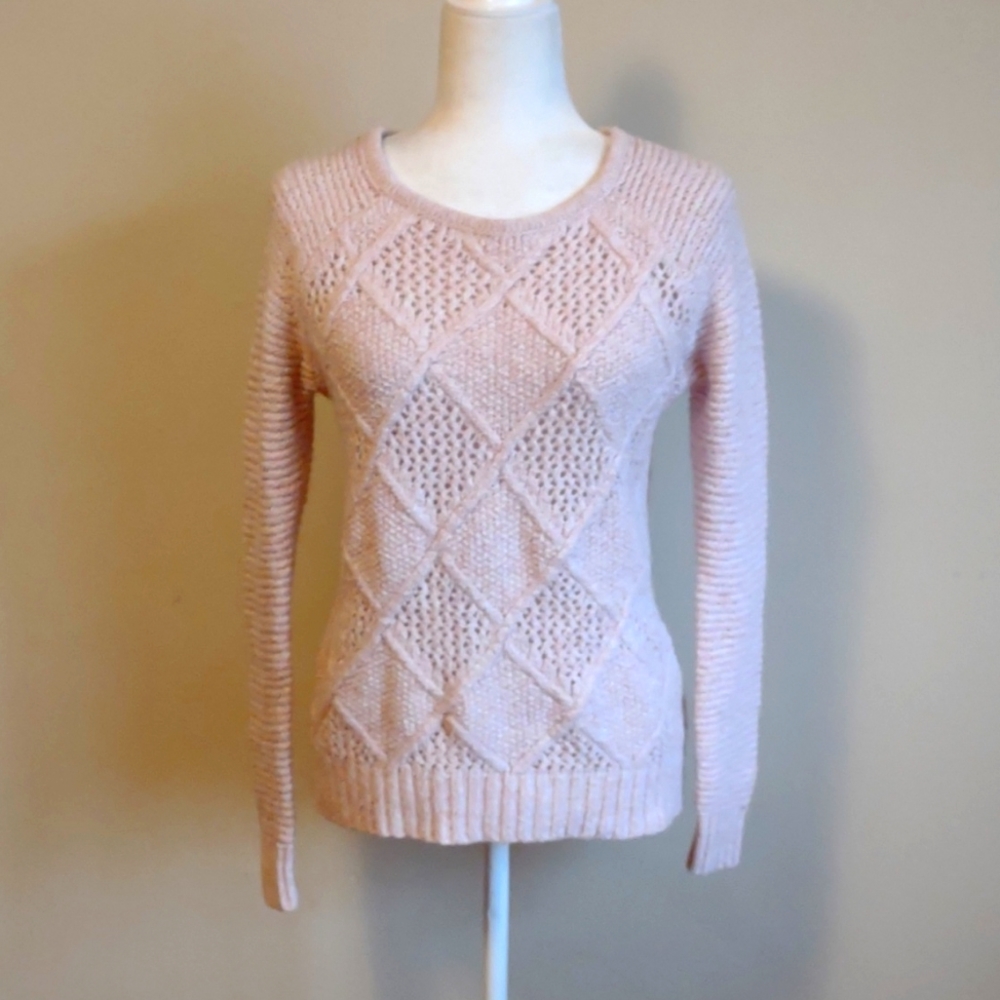 American‎ Eagle Outfitters pastel pink wool-blend sweater Size S